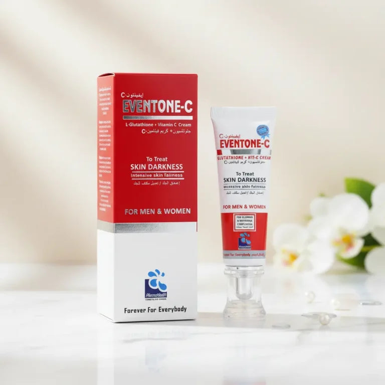 Eventone-C Cream with L-Glutathione & Vitamin C – Advanced Skin Brightening & Anti-Pigmentation Formula – 20g